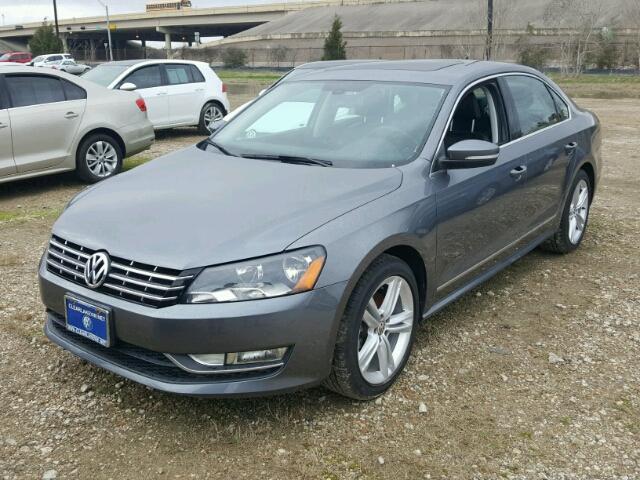 1VWCV7A32FC077523 - 2015 VOLKSWAGEN PASSAT SEL GRAY photo 2