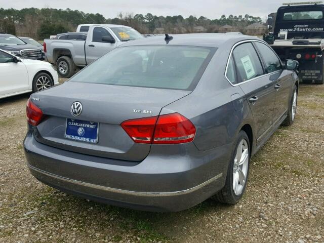 1VWCV7A32FC077523 - 2015 VOLKSWAGEN PASSAT SEL GRAY photo 4