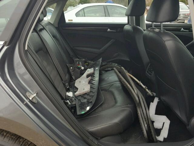 1VWCV7A32FC077523 - 2015 VOLKSWAGEN PASSAT SEL GRAY photo 6