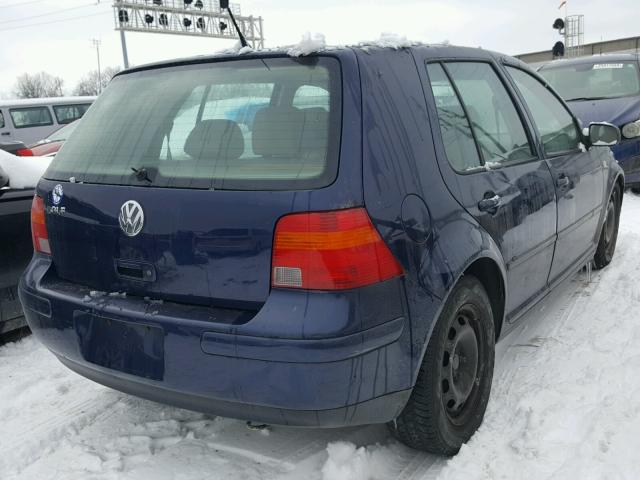 9BWGL61J254024306 - 2005 VOLKSWAGEN GOLF GLS BLUE photo 4