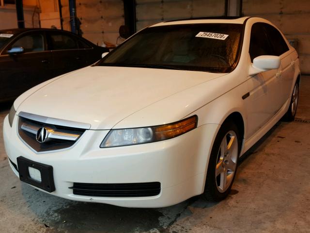 19UUA66265A061771 - 2005 ACURA TL WHITE photo 2