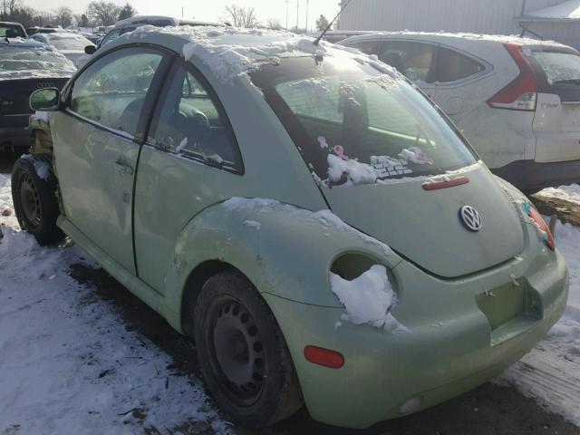 3VWBK21C81M443015 - 2001 VOLKSWAGEN NEW BEETLE GREEN photo 3