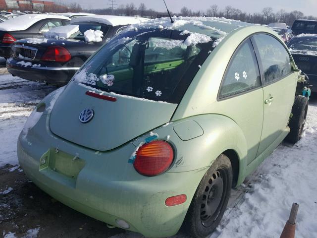 3VWBK21C81M443015 - 2001 VOLKSWAGEN NEW BEETLE 绿色 照片 4