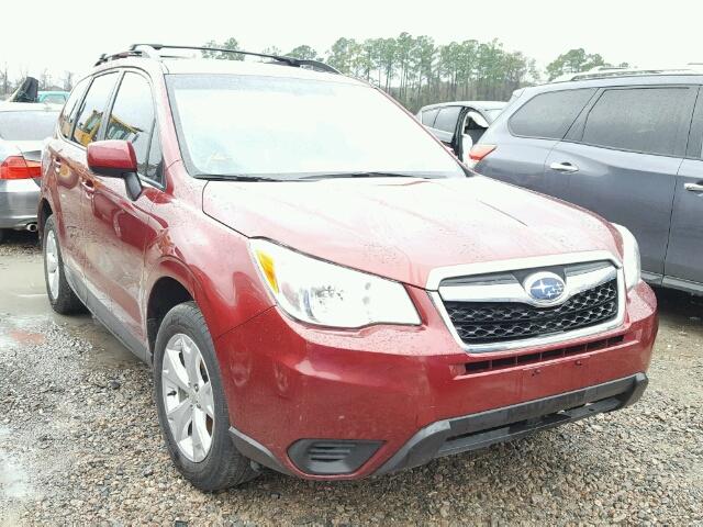 JF2SJADC1GH517014 - 2016 SUBARU FORESTER 2 RED photo 1