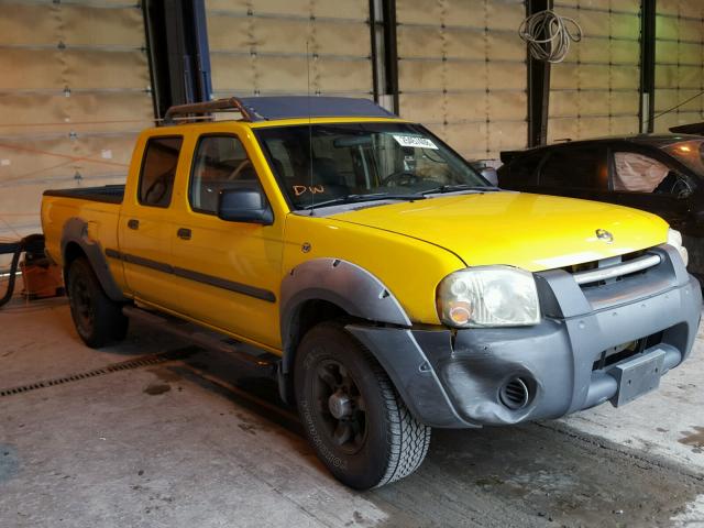 1N6ED29X52C318393 - 2002 NISSAN FRONTIER C YELLOW photo 1