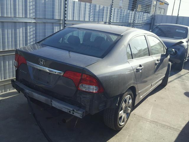 2HGFA1F55BH309477 - 2011 HONDA CIVIC LX CHARCOAL photo 4