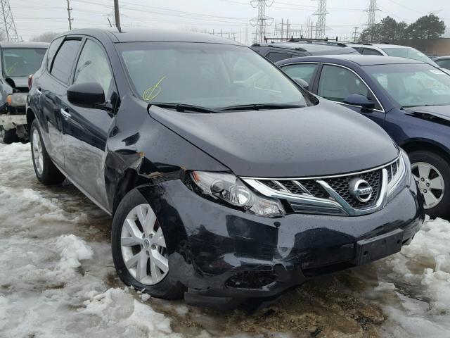 JN8AZ1MW3BW156990 - 2011 NISSAN MURANO S BLACK photo 1