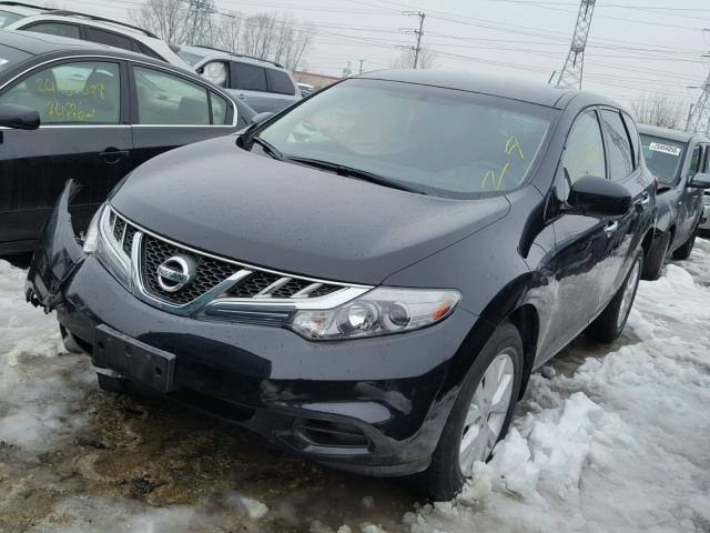 JN8AZ1MW3BW156990 - 2011 NISSAN MURANO S BLACK photo 2