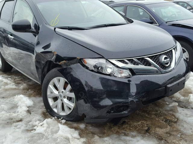 JN8AZ1MW3BW156990 - 2011 NISSAN MURANO S BLACK photo 9