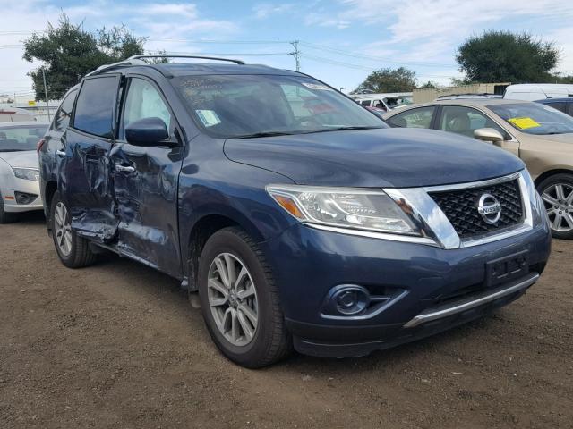 5N1AR2MN0EC681581 - 2014 NISSAN PATHFINDER BLUE photo 1