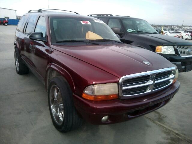 1D4HR48N63F518960 - 2003 DODGE DURANGO SL MAROON photo 1