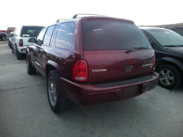 1D4HR48N63F518960 - 2003 DODGE DURANGO SL MAROON photo 3