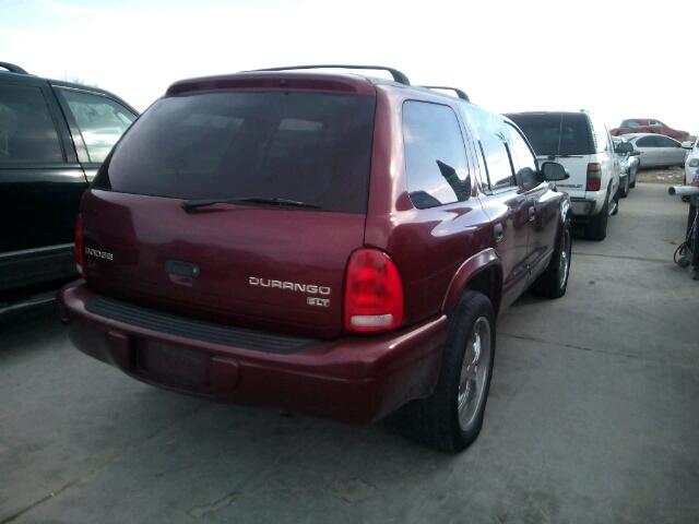 1D4HR48N63F518960 - 2003 DODGE DURANGO SL MAROON photo 4