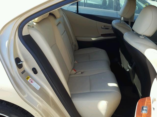 JTHBB1BA0A2022440 - 2010 LEXUS HS 250H BEIGE photo 6