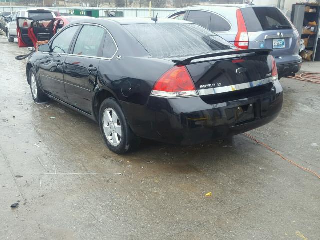 2G1WT58K581332691 - 2008 CHEVROLET IMPALA LT BLACK photo 3