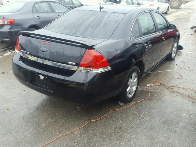 2G1WT58K581332691 - 2008 CHEVROLET IMPALA LT BLACK photo 4