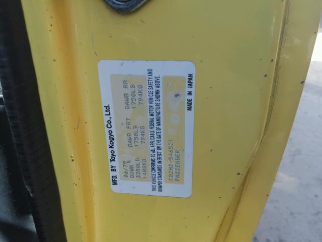 CB2MS546521 - 1979 MAZDA 626 YELLOW photo 10