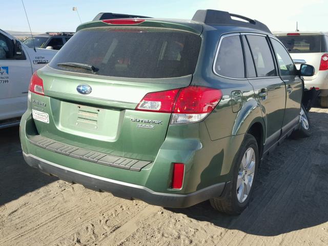 4S4BRBCC2A3348426 - 2010 SUBARU OUTBACK 2. GREEN photo 4