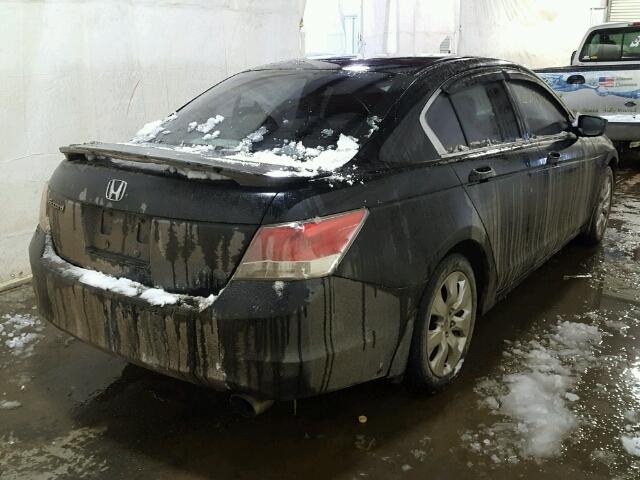 1HGCP26718A138789 - 2008 HONDA ACCORD EX BLACK photo 4