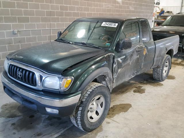 5TEWN72N94Z332909 - 2004 TOYOTA TACOMA XTR GREEN photo 2