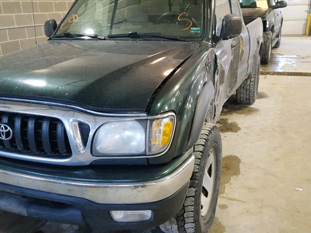 5TEWN72N94Z332909 - 2004 TOYOTA TACOMA XTR GREEN photo 9