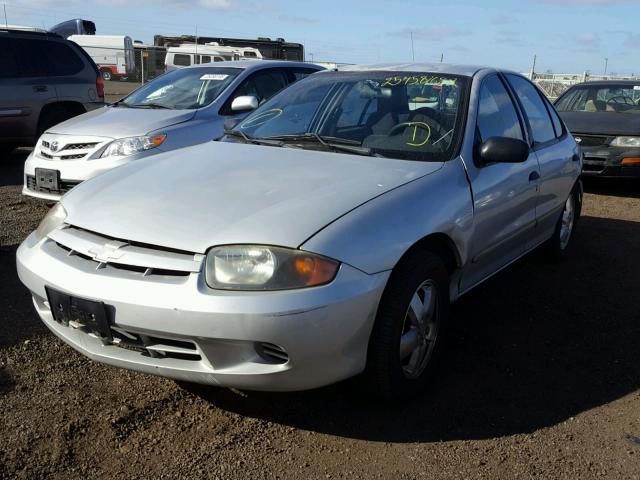 1G1JF54F857141615 - 2005 CHEVROLET CAVALIER L SILVER photo 2