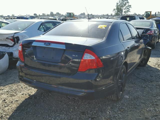 3FAHP0JA6BR150113 - 2011 FORD FUSION SEL BLACK photo 4