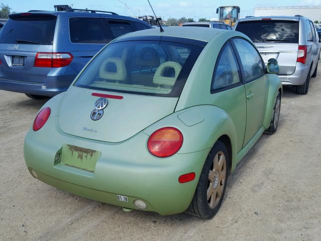 3VWDD21C32M402490 - 2002 VOLKSWAGEN NEW BEETLE GREEN photo 4