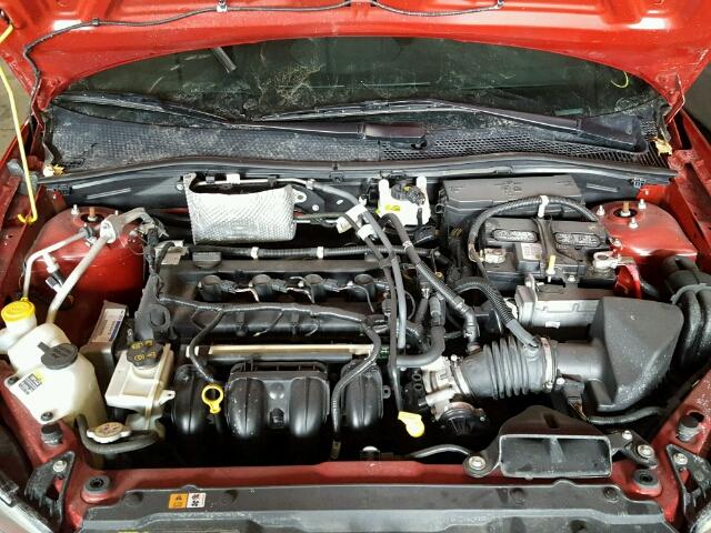 1FAHP35N49W196125 - 2009 FORD FOCUS SE RED photo 7