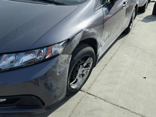 19XFB2F59EE238009 - 2014 HONDA CIVIC LX GRAY photo 9