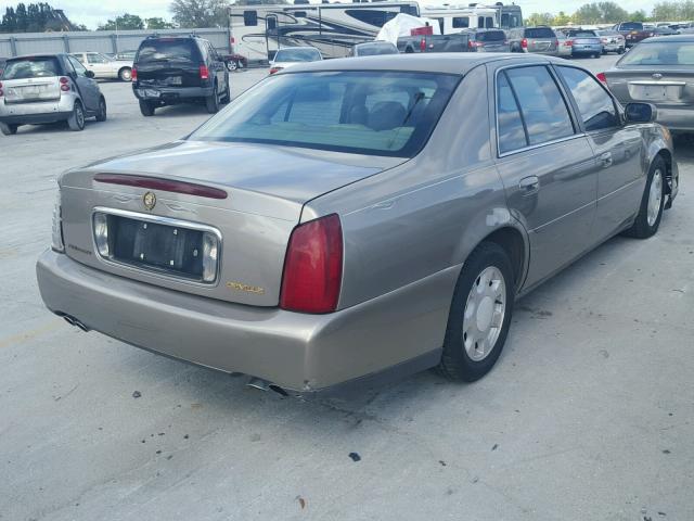 1G6KD54YX1U188257 - 2001 CADILLAC DEVILLE BEIGE photo 4