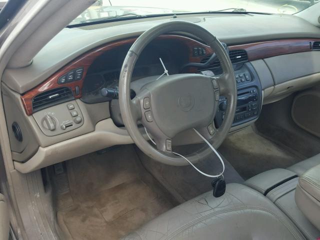 1G6KD54YX1U188257 - 2001 CADILLAC DEVILLE BEIGE photo 9