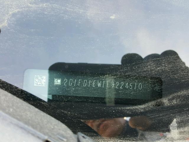 2G1FG1EW1F9224510 - 2015 CHEVROLET CAMARO SS BLACK photo 10