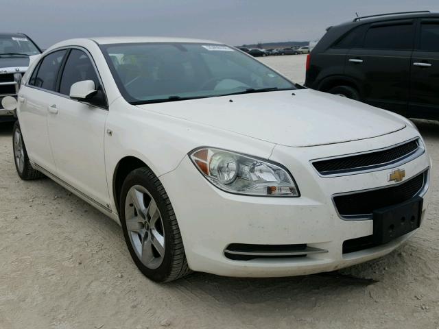 1G1ZH57B08F179811 - 2008 CHEVROLET MALIBU 1LT WHITE photo 1