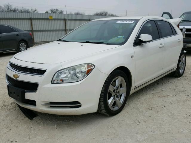 1G1ZH57B08F179811 - 2008 CHEVROLET MALIBU 1LT WHITE photo 2