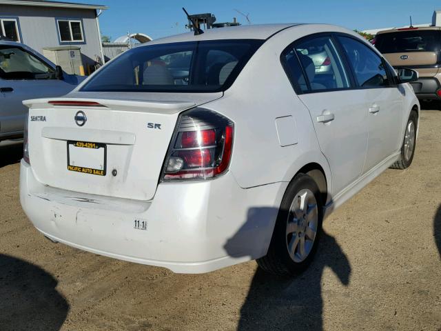 3N1AB6AP4CL616789 - 2012 NISSAN SENTRA 2.0 WHITE photo 4