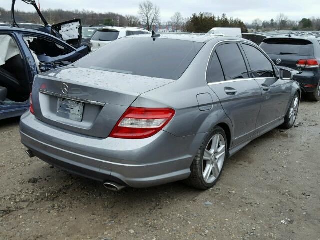 WDDGF8BB4BR187404 - 2011 MERCEDES-BENZ C 300 4MAT GRAY photo 4