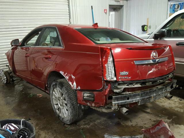 1G6DG5EG4A0145871 - 2010 CADILLAC CTS LUXURY RED photo 3