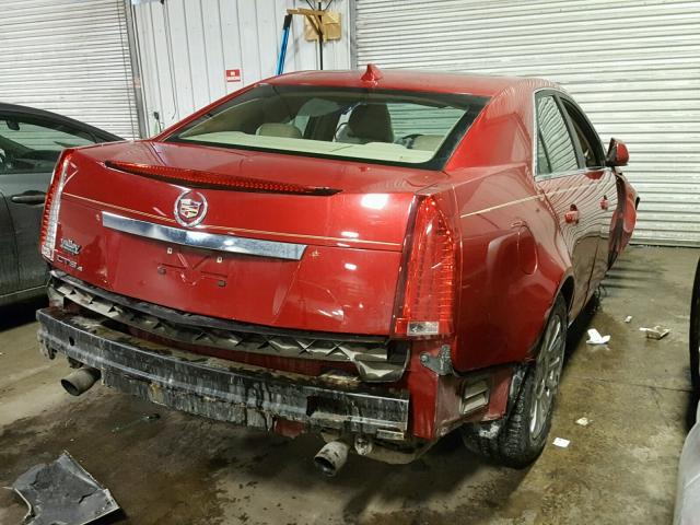 1G6DG5EG4A0145871 - 2010 CADILLAC CTS LUXURY RED photo 4