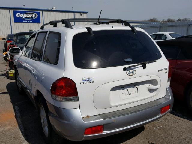 KM8SC13D25U893417 - 2005 HYUNDAI SANTA FE G WHITE photo 3