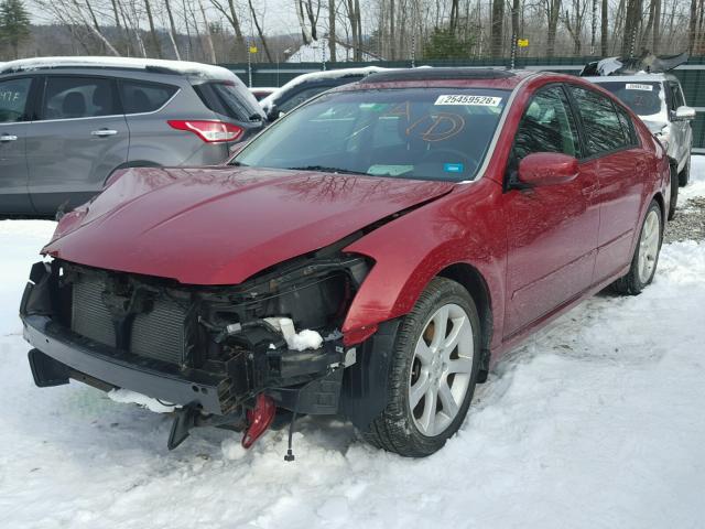 1N4BA41E88C807311 - 2008 NISSAN MAXIMA SE BURGUNDY photo 2