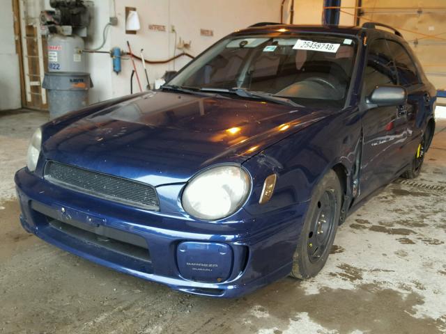 JF1GG65562H831708 - 2002 SUBARU IMPREZA TS BLUE photo 2