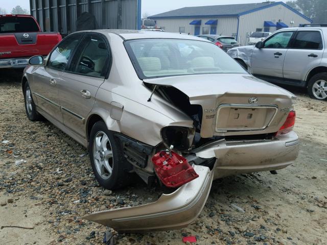 KMHWF35H35A153042 - 2005 HYUNDAI SONATA GLS TAN photo 3