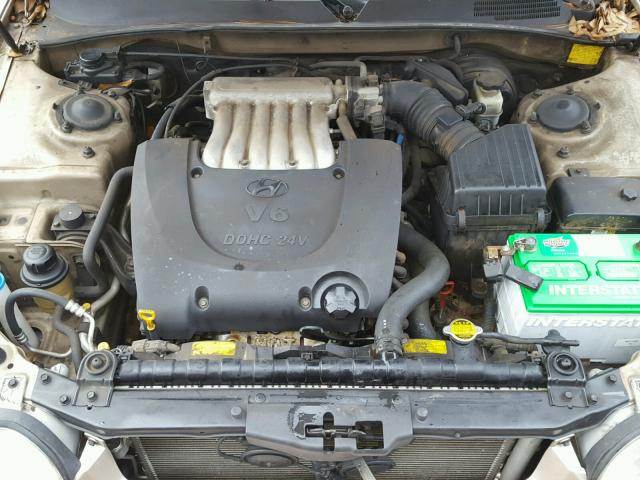 KMHWF35H35A153042 - 2005 HYUNDAI SONATA GLS TAN photo 7