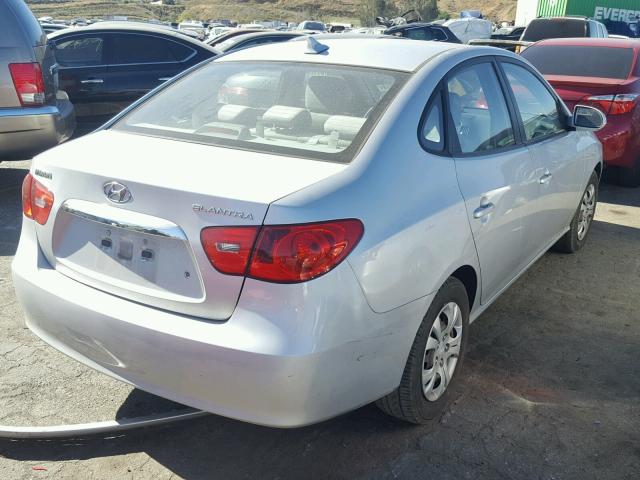 KMHDU4AD6AU894588 - 2010 HYUNDAI ELANTRA BL SILVER photo 4