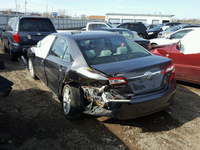 4T4BF1FK0DR318643 - 2013 TOYOTA CAMRY L GRAY photo 3