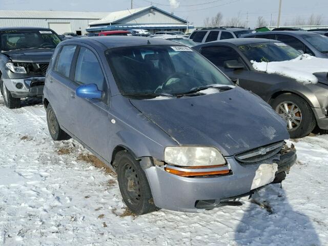 KL1TD666X6B544333 - 2006 CHEVROLET AVEO BASE CHARCOAL photo 1