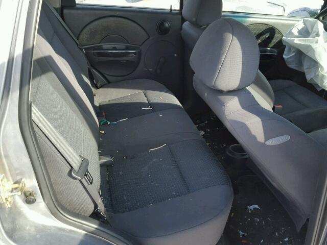 KL1TD666X6B544333 - 2006 CHEVROLET AVEO BASE Grafit foto 6
