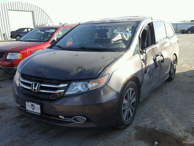 5FNRL5H9XEB070077 - 2014 HONDA ODYSSEY TO GRAY photo 2