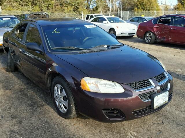 1B3EL36T74N139536 - 2004 DODGE STRATUS SE BLACK photo 1